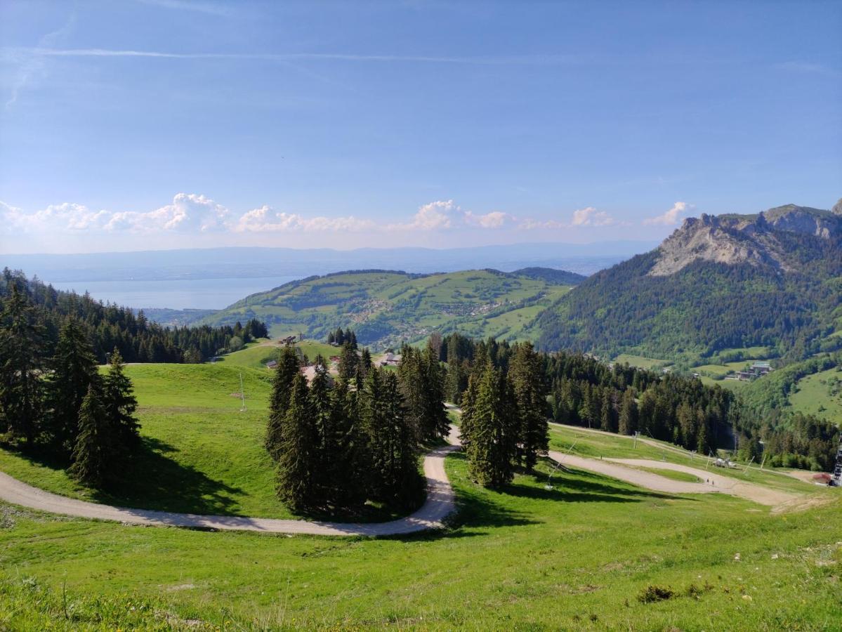 Appartement T2 A Bernex Avec Wifi, Vue Sur Montagne Exterior photo
